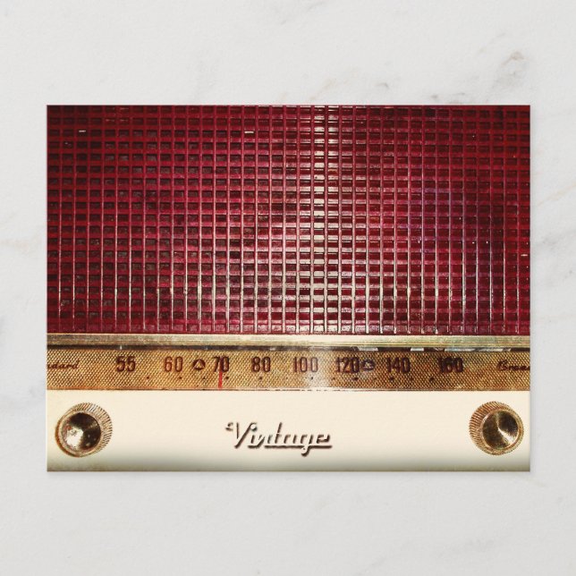 Retro-radio Vykort (Framsida)