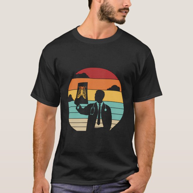 Retro Radiographer Radiology Nurse Technolog Ra T Shirt (Framsida)