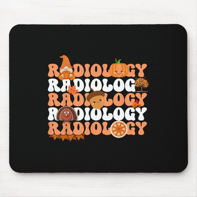 Retro Radiology Pumpkin Radiolog Xray faller mer ä Musmatta (Framsidan)