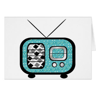 Retro radiosände hälsningskort