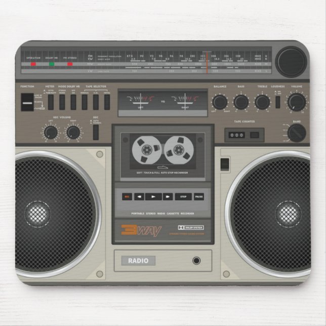 Retro radiosände musmatta (Framsidan)