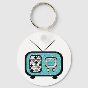 Retro radiosände nyckelring
