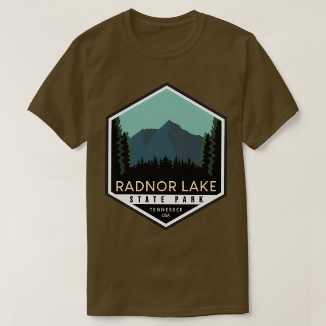 Retro Radnor Sjö State Park Tennessee T Shirt (Design framsida)