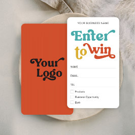 Retro Raffle Namn Card Trendig Logotyp Business Bi Placeringskort