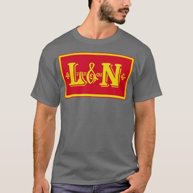 Retro Railroad Louisville and Nashville Railway T Shirt (Framsida)
