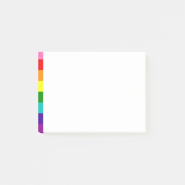 Retro Rainbow 8 Pride Post-it Notes (Framsida)