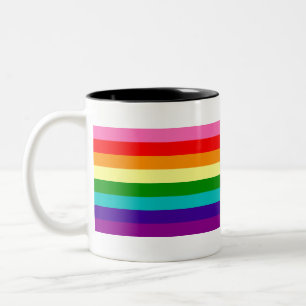 Retro Rainbow 8, Pride Två-Tonad Mugg