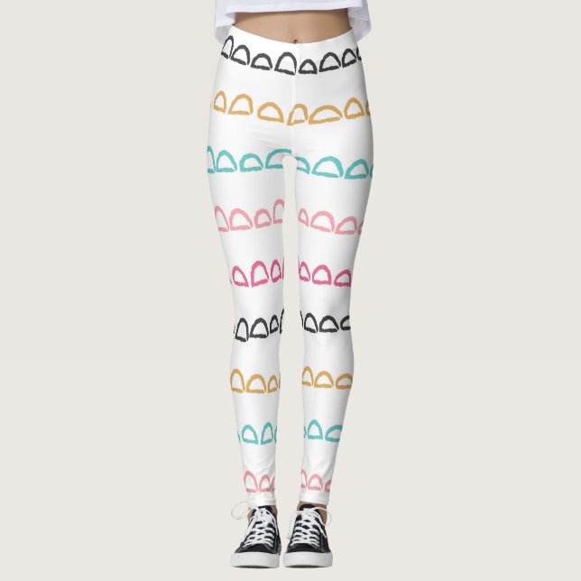Retro Rainbow Arch Leggings (Framsida)