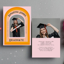 Retro Rainbow Arch Photo Studenten annons Meddelande