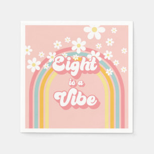 Retro Rainbow åtta är en Vibe Groovy 8:e födelseda Pappersservett