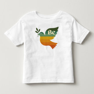 Retro Rainbow Be Peace Dove Barn T-shirt