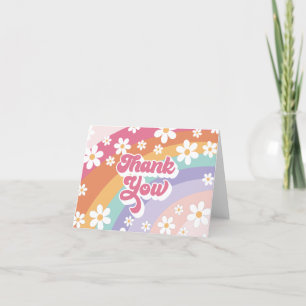 Retro Rainbow Birthday Tack Kort