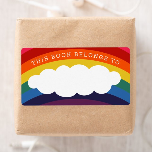 Retro Rainbow Cloud Fraktsedel (Insitu)