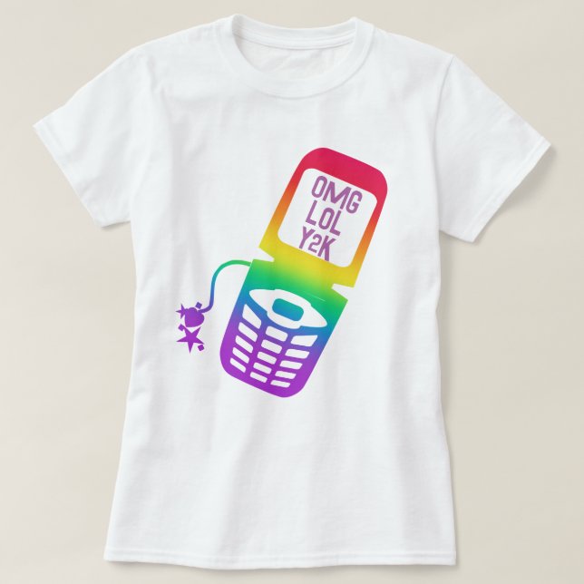 Retro Rainbow Flip Mobil T-Shirt (Design framsida)