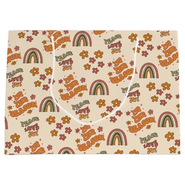 Retro Rainbow Flower Christmas (Framsidan)