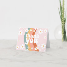 Retro Rainbow Groovy En Daisy