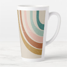 Retro Rainbow Latte Mugg