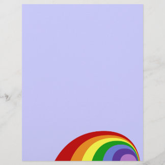 Retro Rainbow Letterhead