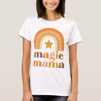 Retro Rainbow Mamma boho T Shirt