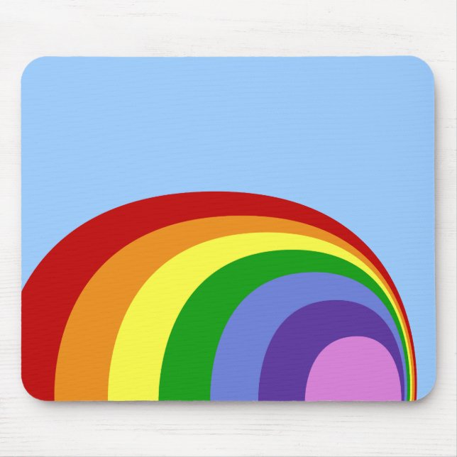 Retro Rainbow Mousepad Musmatta (Framsidan)