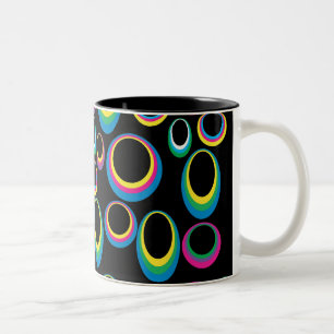 Retro Rainbow Ovaler Mugg