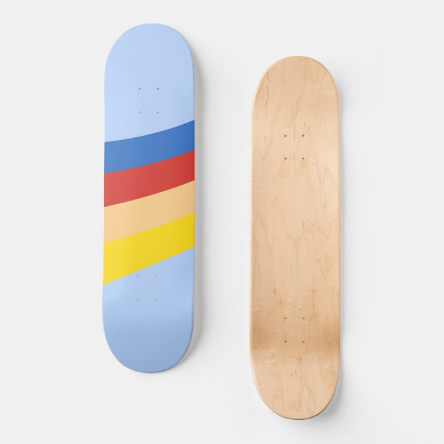 Retro Rainbow Skateboard (Framsida)