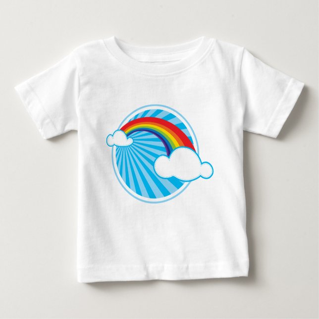 RETRO RAINBOW T SHIRT (Framsida)