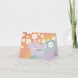 Retro Rainbow Tack Kort