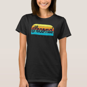 Retro Rainbow Teacher andra Klass, andra gradercut T Shirt