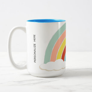 Retro Rainbow Två-Tonad Mugg