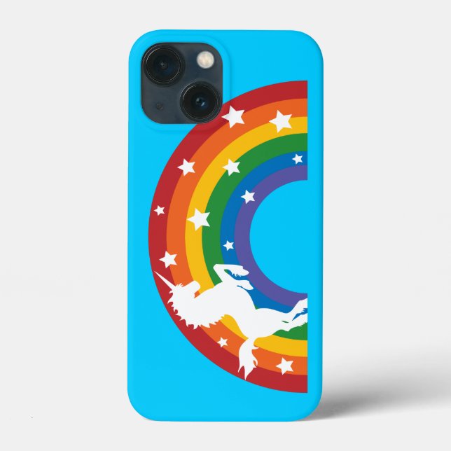 Retro Rainbow Unicorn iPhone 5C Case (Baksida)