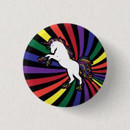 Retro Rainbow Unicorn Knapp