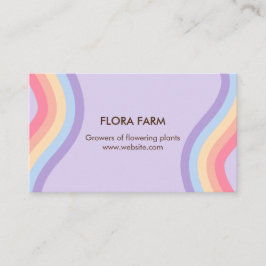 Retro Rainbow Visitkort