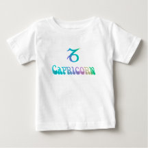Retro Rainbow Zodiac Sign Capricorn