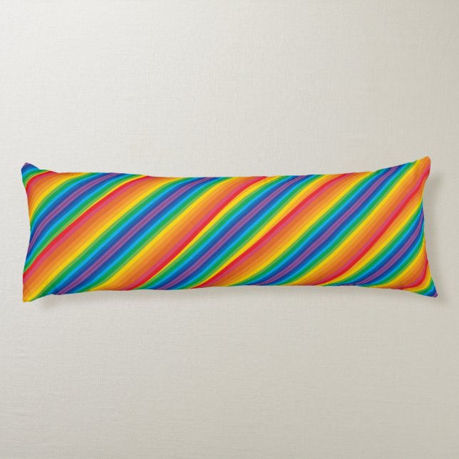 Retro Rainbows Body Pillow Kroppskudde (Baksidan)