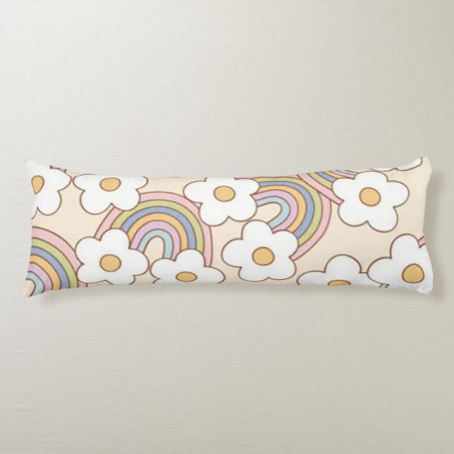 Retro Rainbows Kroppskudde (Framsidan)