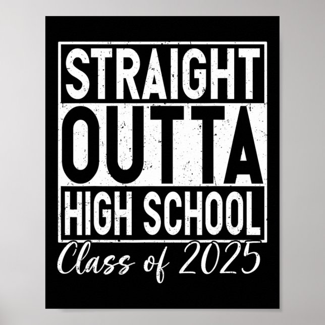 Retro Rak Outat High School Studenten Cl of Poster (Framsidan)