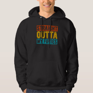 Retro Rak Outta Mina femtio år gamla 60 år gamla Hoodie