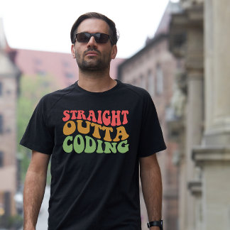 Retro Rak utanför kodning T Shirt