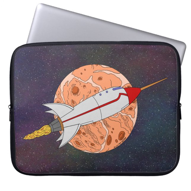 Retro Raket 2026 Laptop Fodral (Framsidan)