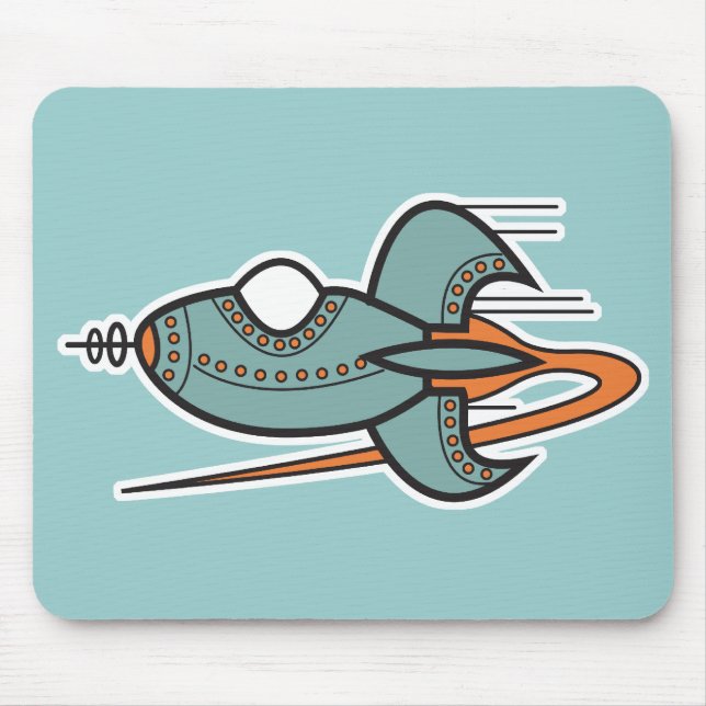 retro raket musmatta (Framsidan)