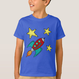 retro raketfraktt-skjorta tee