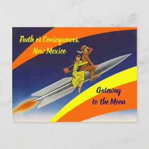 Retro-raketresa, måne-sanning eller konsekvenser, vykort