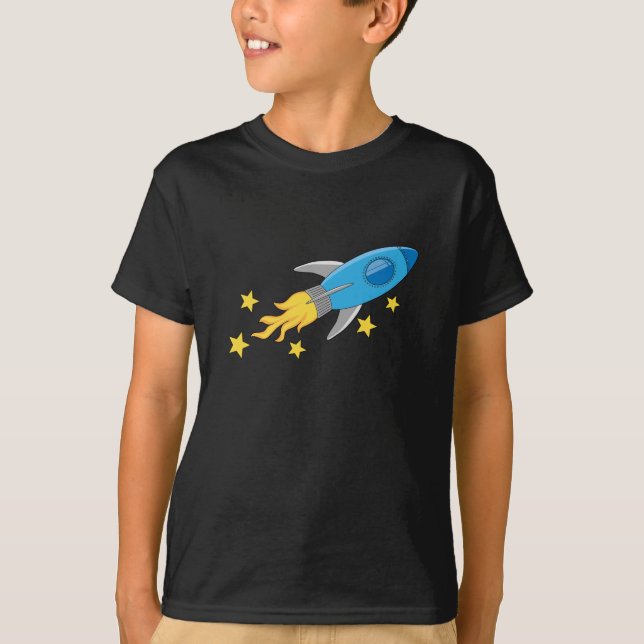 Retro raketT-tröja Tee (Framsida)