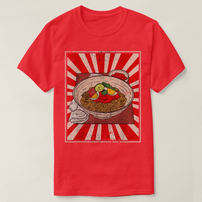 Retro Ramen 1500 T Shirt (Design framsida)