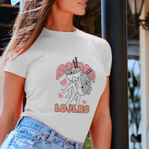 Retro Ramen Älskare Nudel Tecknad Svart Vitt T Shirt