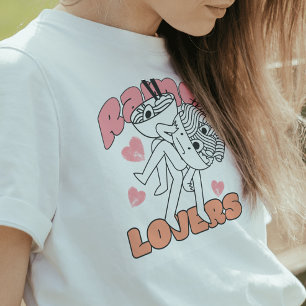 Retro Ramen Älskare Nudel Tecknad Svart Vitt T Shirt
