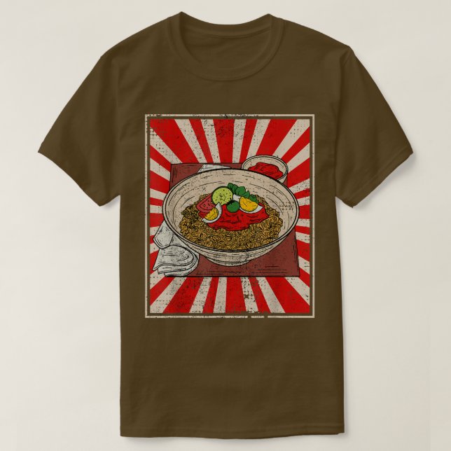Retro Ramen T Shirt (Design framsida)