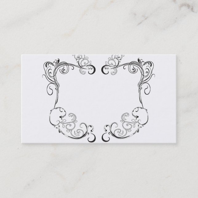 Retro ramvisitkort visitkort (Framsida)