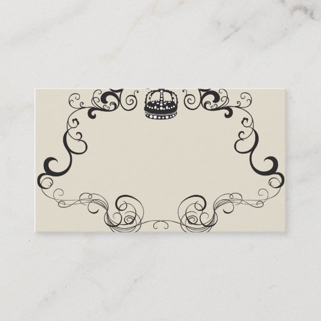 Retro ramvisitkort visitkort (Framsida)